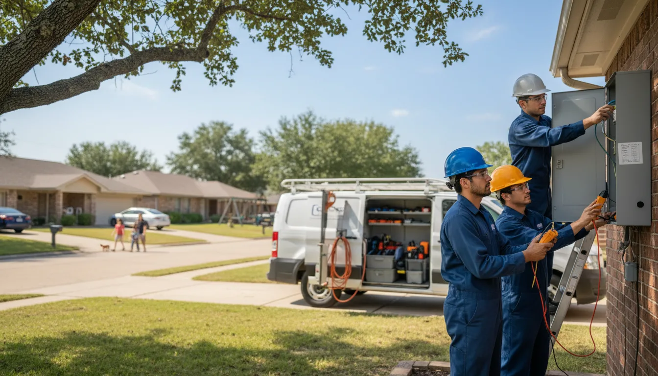 Certified electrician providing emergency electrical services in Mishicot, WI